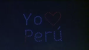 ¿Qué fue el show de drones en el Circuito Mágico del Agua? Foto y video: Canal N