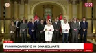 ¿Qué mensaje dio Dina Boluarte tras ser vacada por el Congreso?