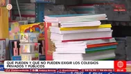 Qué no pueden exigir los colegios en listas de útiles