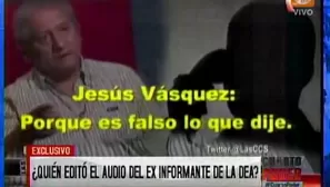 Audio de Vásquez. Cuarto Poder