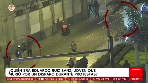 ¿Quién era Eduardo Ruiz, joven que murió por un disparo durante protestas?. Foto: América Noticias