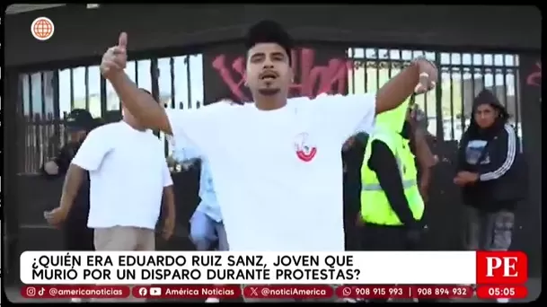 ¿Quién era Eduardo Ruiz, joven que murió por un disparo durante protestas?. Foto: América Noticias