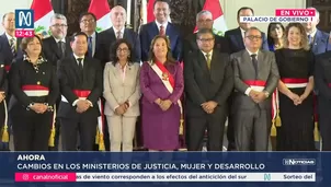 Dina boluarte lidera cambios de ministros