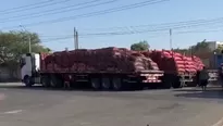 Bloqueo de la Panamericana Sur / Video: América Noticias