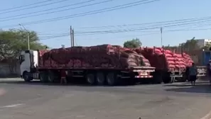 Bloqueo de la Panamericana Sur / Video: América Noticias