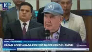 Rafael López Aliaga anuncia respaldo a Keiko Fujimori para la segunda vuelta
