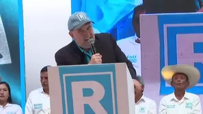 López Aliaga: “Conga sí va” y respalda minería ancestral. Foto y video: Canal N