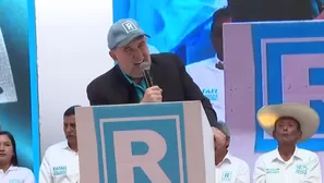 López Aliaga: “Conga sí va” y respalda minería ancestral. Foto y video: Canal N