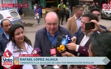 Rafael López Aliaga: "En democracia debemos vivir siempre" - Noticias de plaza-mayor