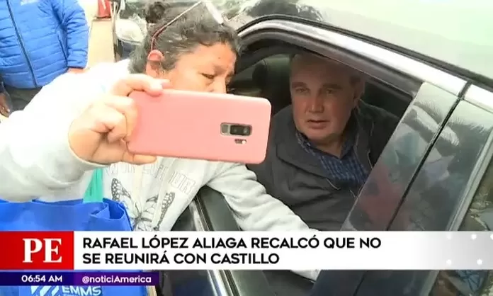 Rafael López Aliaga recalcó que no se reunirá con Pedro Castillo