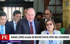 Rafael López Aliaga se reunió con el presidente del Congreso - Noticias de Joe Biden
