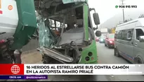 Accidente de tránsito en El Agustino. Foto y video: América Noticias