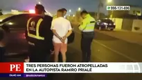 Accidente en carretera Ramiro Prialé. Foto y video: América Noticias