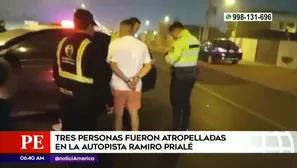 Accidente en carretera Ramiro Prialé. Foto y video: América Noticias