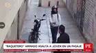 Raquetero armado asalta a joven en pasaje de San Martín de Porres