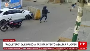 Ate: Raquetero baleó a taxista tras robarle el celular