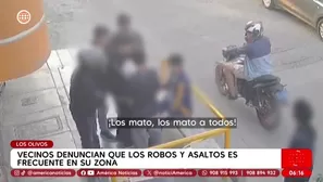 Un grupo de adolescentes fue asaltado por “raqueteros” en Los Olivos. Foto y video: AN