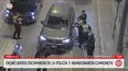 Raqueteros huyen y abandonan camioneta en Miraflores. Foto y video: América Noticias