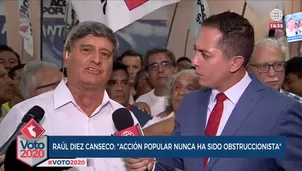 Raúl Diez Canseco se refirió a a participación de Acción Popular en el Congreso. América Noticias