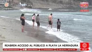 Reabren acceso al público a playa La Herradura en Chorrillos