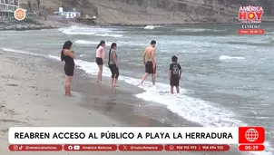 Reabren acceso al público a playa La Herradura en Chorrillos. Foto y video: América Noticias