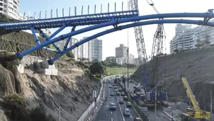 Bajada de Armendáriz reabre parcialmente tras cierre por obras. Foto y video: Canal N/Andina