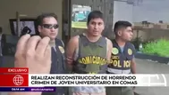 Realizan reconstrucción de crimen de estudiante en Los Olivos