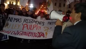 Marcha contra ley pulpín 2.0. Foto: El Comercio