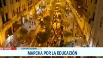 Realizan marcha nacional por la educación