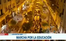 Realizan marcha nacional por la educación - Noticias de marcha