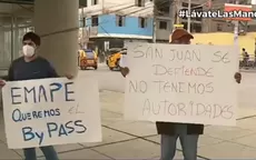 Realizan plantón exigiendo bypass en San Juan de Miraflores - Noticias de bypass