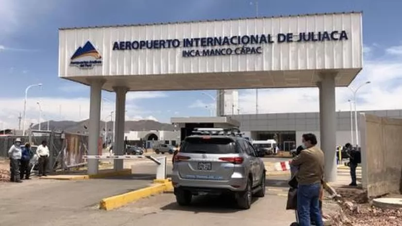 Realizan trabajos preventivos en la pista de aterrizaje de aeropuerto de Juliaca