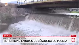 Equipos de la Policía Nacional del Perú y del Cuerpo General de Bomberos reinician las labores en el puente del Ejército. / Video: América Noticias