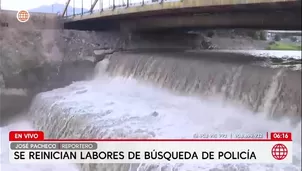 Equipos de la Policía Nacional del Perú y del Cuerpo General de Bomberos reinician las labores en el puente del Ejército. / Video: América Noticias