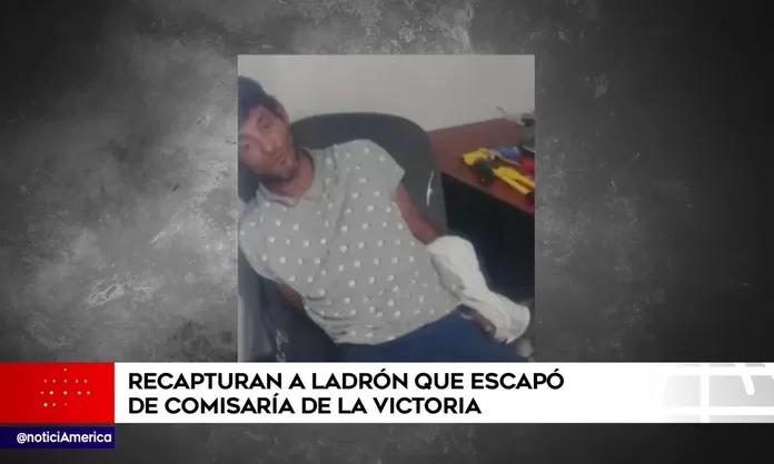 Recapturan a ladrón que escapó de comisaría de San Isidro