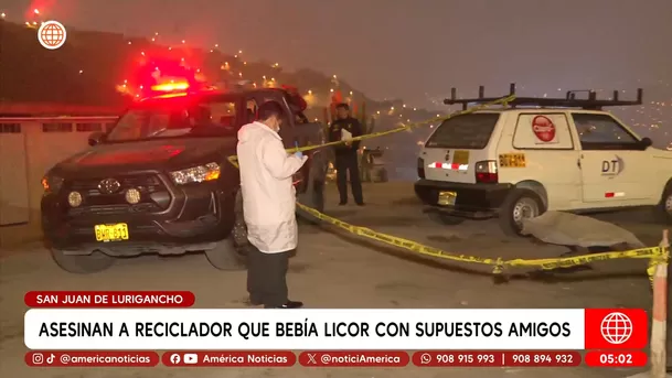 Asesinan a reciclador que bebía licor con supuestos amigos en San Juan de Lurigancho. Foto: América Noticias