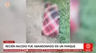 Recién nacido fue abandonado en un parque de Chiclayo