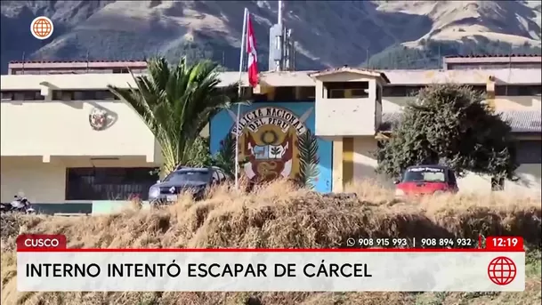 Recluso fue recapturado tras intentar fugar de penal en Cusco. Foto: América Noticias Recluso fue recapturado tras intentar fugar de penal en Cusco. Foto: América Noticias