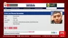 Recompensa por Erick Moreno alias El monstruo sube a S/1 millón