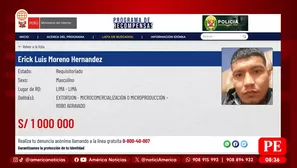 Recompensa por alias El monstruo sube a un millón en Programa de Recompensas del Mininter. Foto y video: América Noticias