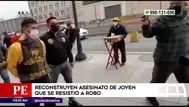 Reconstrucción de asesinato de joven que se resistió a robo