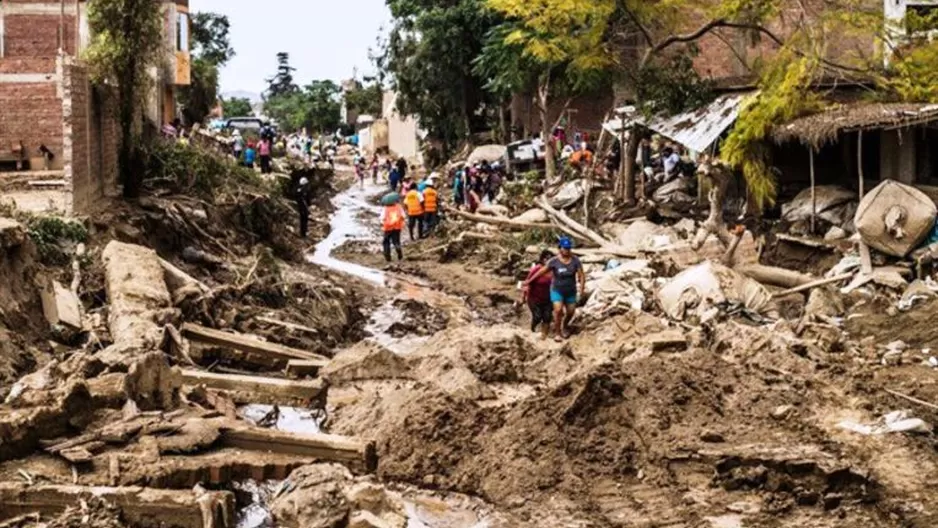 Huaicos e inundaciones afectaron la costa norte del Perú. Foto: Andina