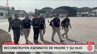 Reconstruyen el crimen de una madre y su hijo en San Martín