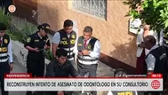 Reconstruyen intento de asesinato contra odontólogo