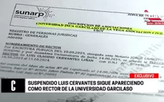 Suspendido Luis Cervantes sigue apareciendo como rector de la universidad Garcilaso - Noticias de sunedu