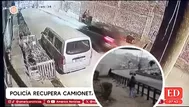 Recuperan una camioneta tras persecución y una balacera en Lurín
