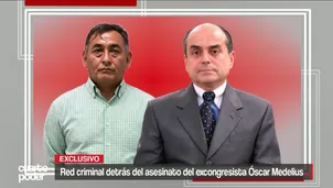 José Luis Aybar Cancho, antiguo operador de Vladimiro Montesinos, fue detenido tras ser señalado como autor intelectual del asesinato del excongresista Óscar Medelius y su socio Juan Huidobro. Según la Policía, el crimen fue ejecutado por sicarios para apoderarse ilegalmente de un terreno de 580 hectáreas en Carabayllo y convertirlo en un lucrativo negocio inmobiliario. Video: Cuarto Poder