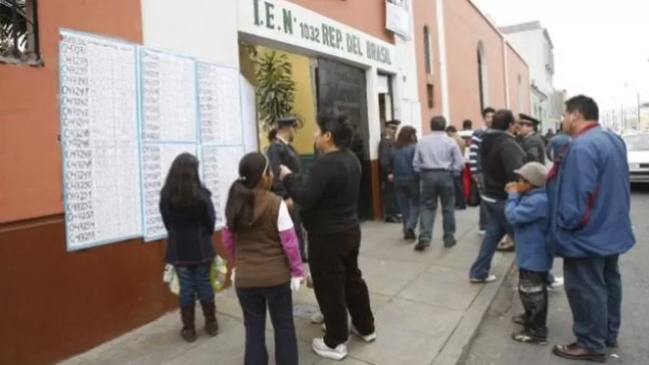 Los planteles serán acondicionados por personal de la ONPE para las elecciones. Foto: Peru21