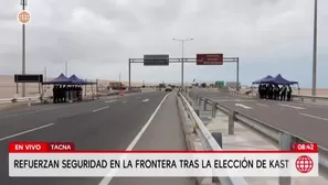 Refuerzan seguridad en la frontera Perú-Chile tras elección de Kast. Foto y video: América Noticias