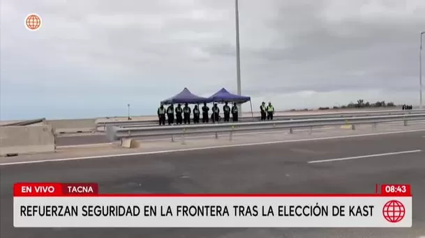 Refuerzan seguridad en la frontera Perú-Chile tras elección de Kast. Foto: América Noticias Refuerzan seguridad en la frontera Perú-Chile tras elección de Kast. Foto: América Noticias